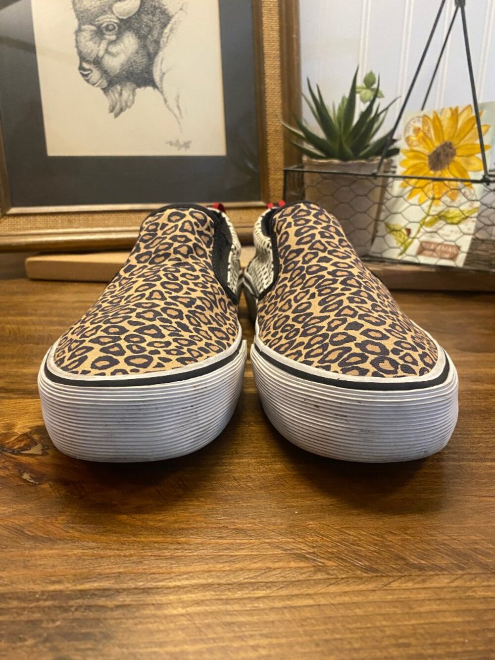 PUNKROSE by Skechers - Leopard Polka Dot Slip On Sneakers Women’s Size 9.5 - Picture 3 of 14